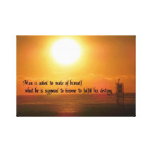 Man's Destiny Canvas Print