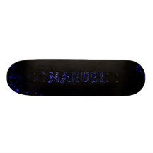 manuel lightning laser custom skateboard deck by m