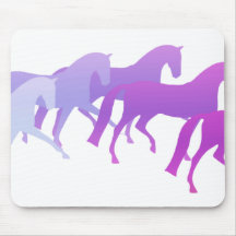 Many Horses (purples) Mouse Pad