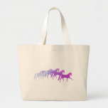 Many Horses (purples) Tote Bags