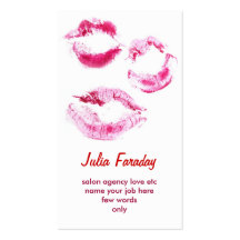 many hot kisses business card
