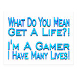 Many Lives Gamer Post Card