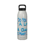 Many Lives Gamer Water Bottle