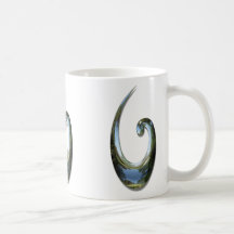 Maori Fish Hook - Chrome Coffee Mugs