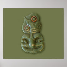 Maori Hei-Tiki Poster
