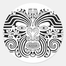 Maori Tattoo - Black and White Sticker