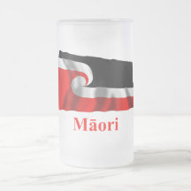 Maori Waving Flag with Name in Maori Coffee Mug