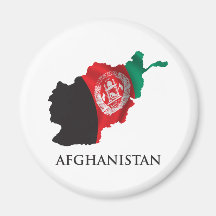 Map Of Afghanistan Magnets