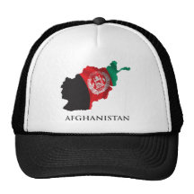 Map Of Afghanistan Mesh Hat