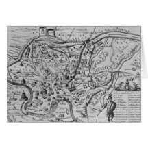 Map of Ancient Rome Greeting Cards