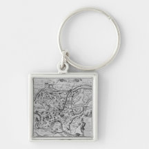 Map of Ancient Rome Key Chain
