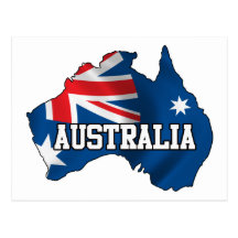Map Of Australia Post Cards