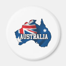 Map Of Australia Refrigerator Magnet