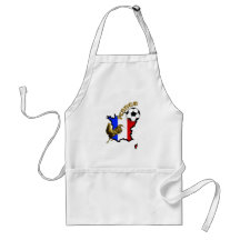Map of France Le Coq soccer ball gifts Apron