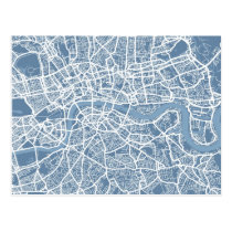 Map of London Map postcards