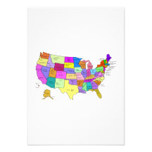 Map of the United States Invitations