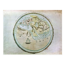 Map of the world post cards