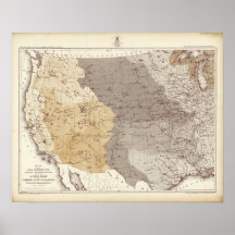 Map of US Drainage Areas Poster