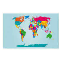 Mapf of the World Map posters