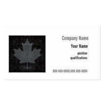 maple leaf business card template