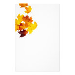 Maple leaves personalized stationery
