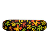 maple leaves skate board decks