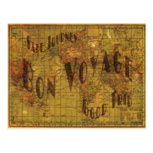 Mapping My Travels Postcard