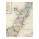 Maps of Door County, Sturgeon Bay and Jenny Postcard