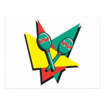 maracas design post cards