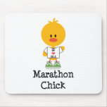 Marathon Chick Peace Love 26.2 Mousepad