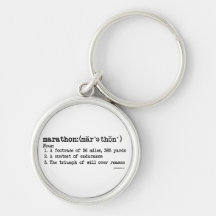 Marathon Defnition Key Chains