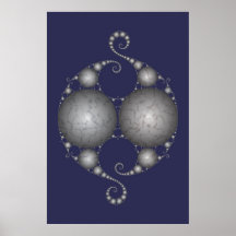 Marble Swan Poster