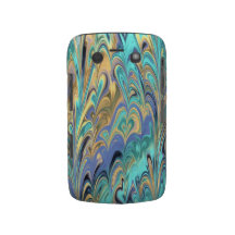 marbled paper pattern Blackberry Case
