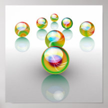 Marbles Arrow Poster