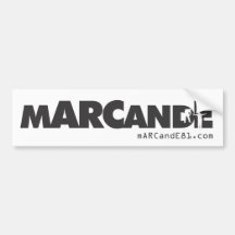 mARCandE futura bump stick Bumper Sticker