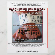MARCH FORTH FOR FREEDOM -flyers-