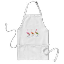 March of the Tropical Flamingos Apron