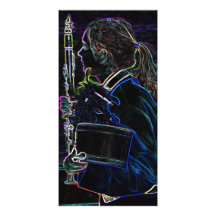 Marching Clarinetist Photo Card