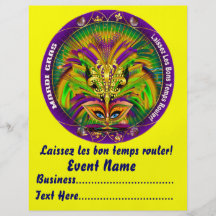 Mardi Gras 8.5" x 11" Please View Notes Personalised Flyer