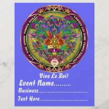 Mardi Gras 8.5" x 11" Portrait  Please View Notes Personalised Flyer