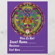 Mardi Gras 8.5" x 11" Portrait  Please View Notes Personalized Flyer