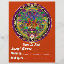Mardi Gras 8.5" x 11" Portrait  Please View Notes Flyer Design