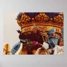 Mardi Gras Celebrity Queen Float Print