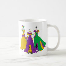 Mardi Gras Dress Shop Mugs