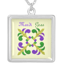 Mardi Gras Fleur de Lis Necklace