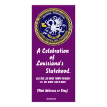 Mardi Gras Louisiana Bicentennial 1812-2012 Customized Rack Card