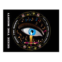 Mardi Gras Mask-Seize the night Post Card