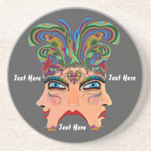 Mardi Gras Masquerade Comedy Drama View Hints Plse Coaster