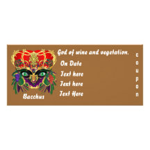 Mardi Gras Mythology Bacchus View Hints Please Rack Card