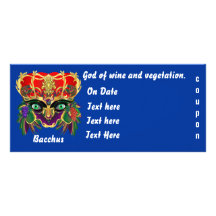 Mardi Gras Mythology Bacchus View Hints Please Rack Card